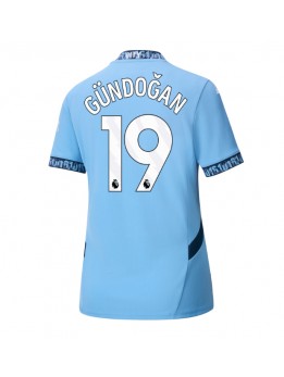 Billige Manchester City Ilkay Gundogan #19 Hjemmedrakt Dame 2024-25 Kortermet